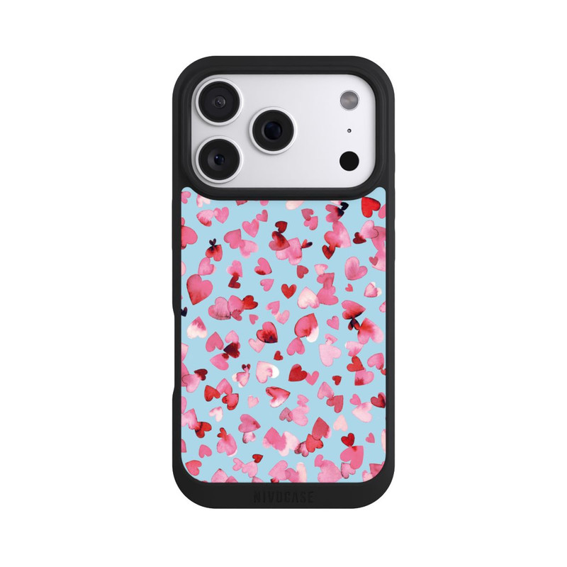 iPhone 18 Pro NIVOpure Valentinstagsherzen in rosa blau