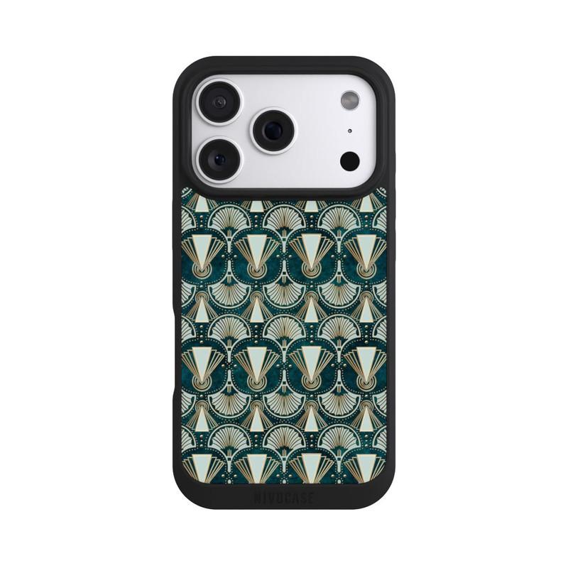 iPhone 18 Pro NIVOpure Art Deco Green Pattern