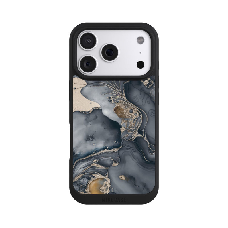 iPhone 18 Pro NIVOpure Alcohol Ink Gold Grey avec IA