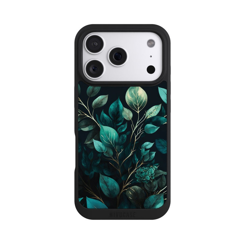 iPhone 18 Pro NIVOpure Eucalyptus Fond Sombre avec IA