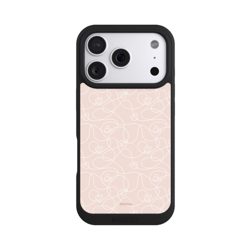Apple iPhone 18 Pro NIVOpure Micky Line Art Muster Rosa