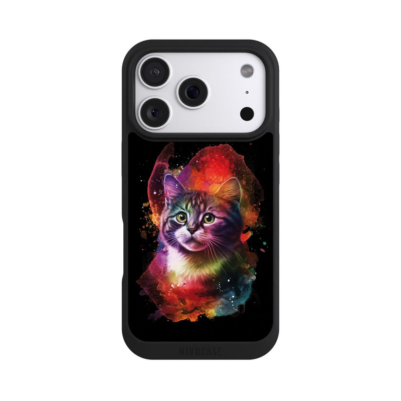 iPhone 18 Pro NIVOpure Chaton heureux noir