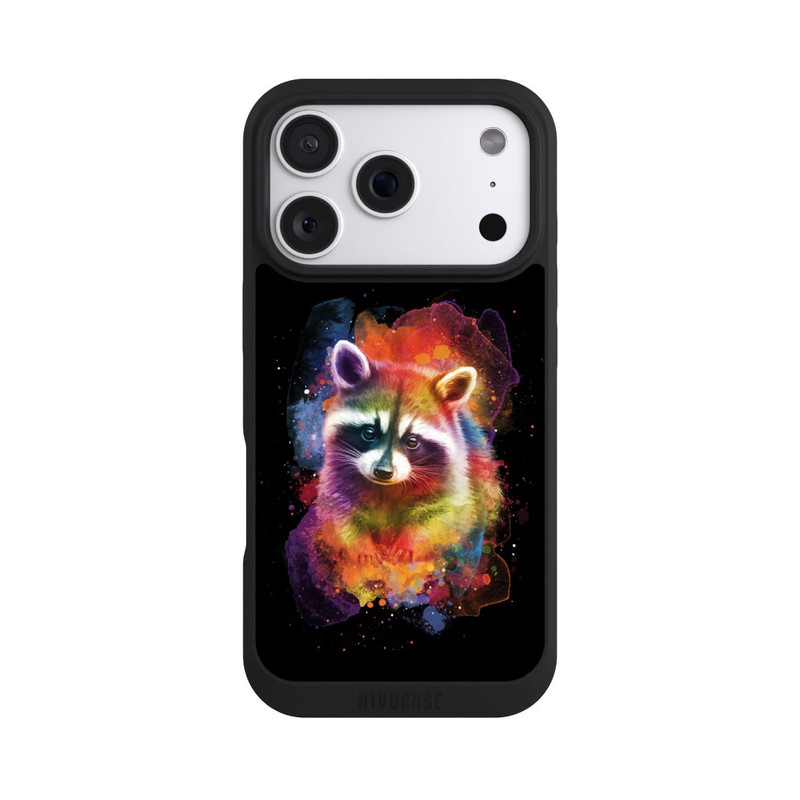 iPhone 18 Pro NIVOpure Joyeux raton laveur noir