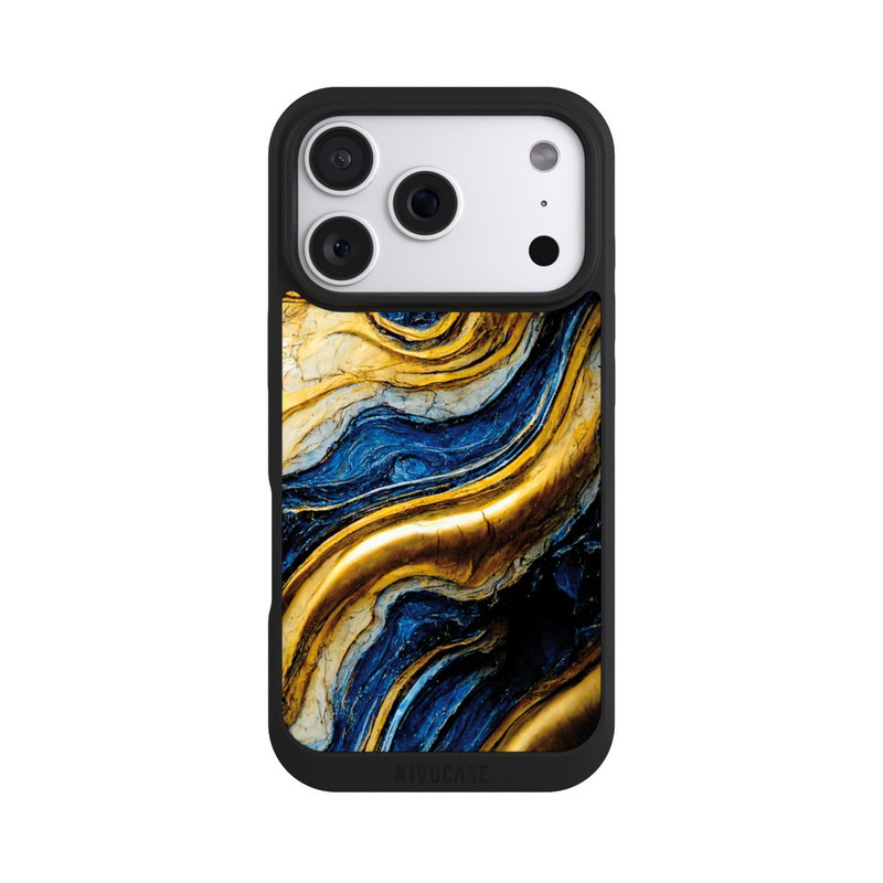 iPhone 18 Pro NIVOpure Structure Aspect Bleu Royal Et Or