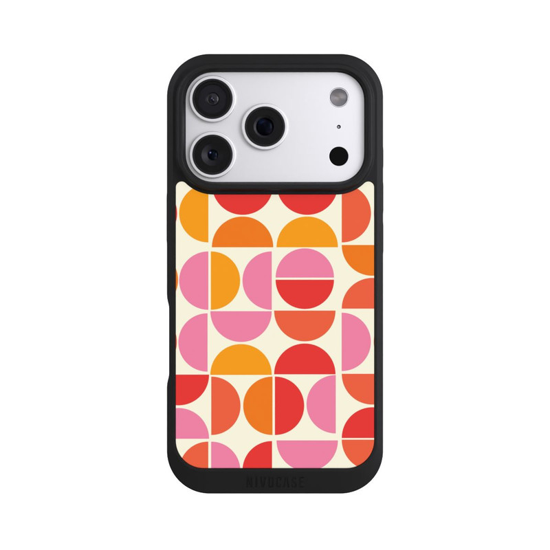 iPhone 18 Pro NIVOpure Motif Tendance Rétro Orange