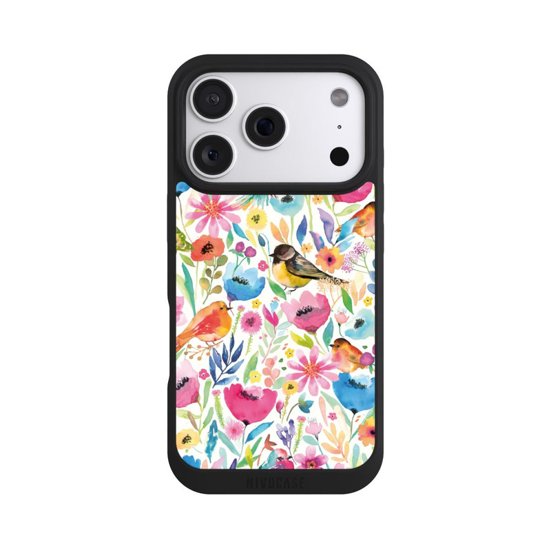 iPhone 18 Pro NIVOpure Oiseaux et fleurs fantaisistes