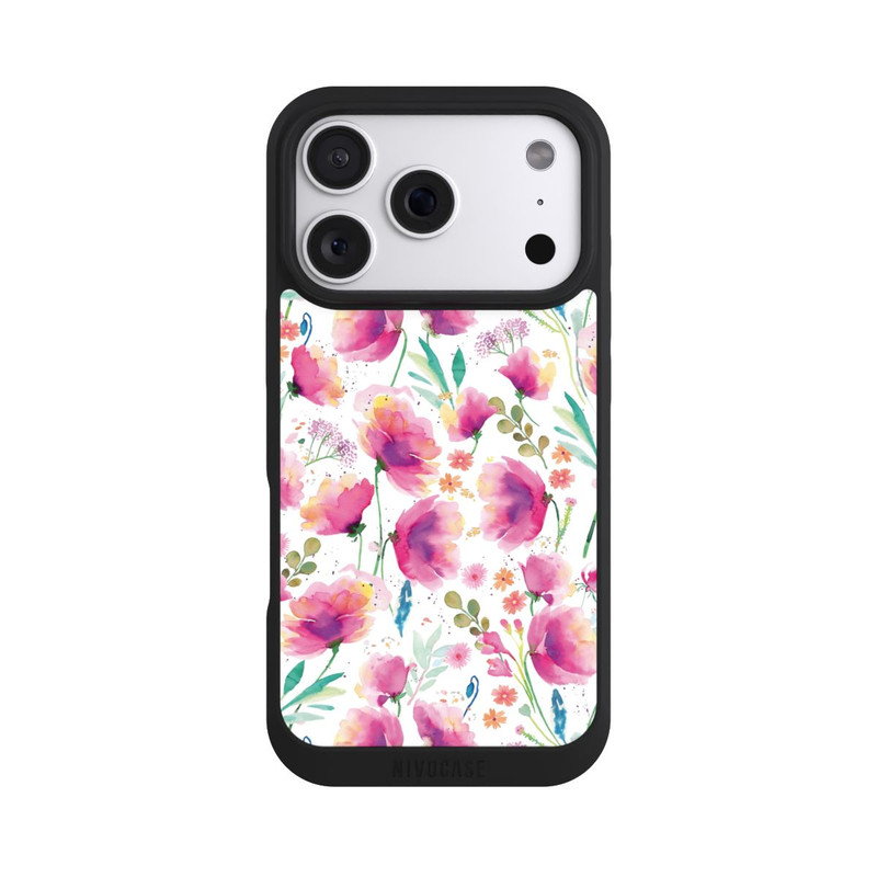 iPhone 18 Pro NIVOpure Abstrakte Mohnblumen aquarell
