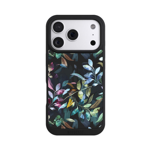 Apple iPhone 18 Pro NIVOpure Mystische Aquarellblätter schwarz