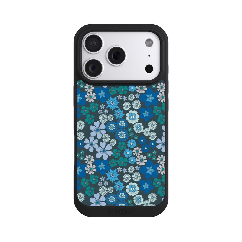iPhone 18 Pro NIVOpure Blaue Blumen DeinDesign
