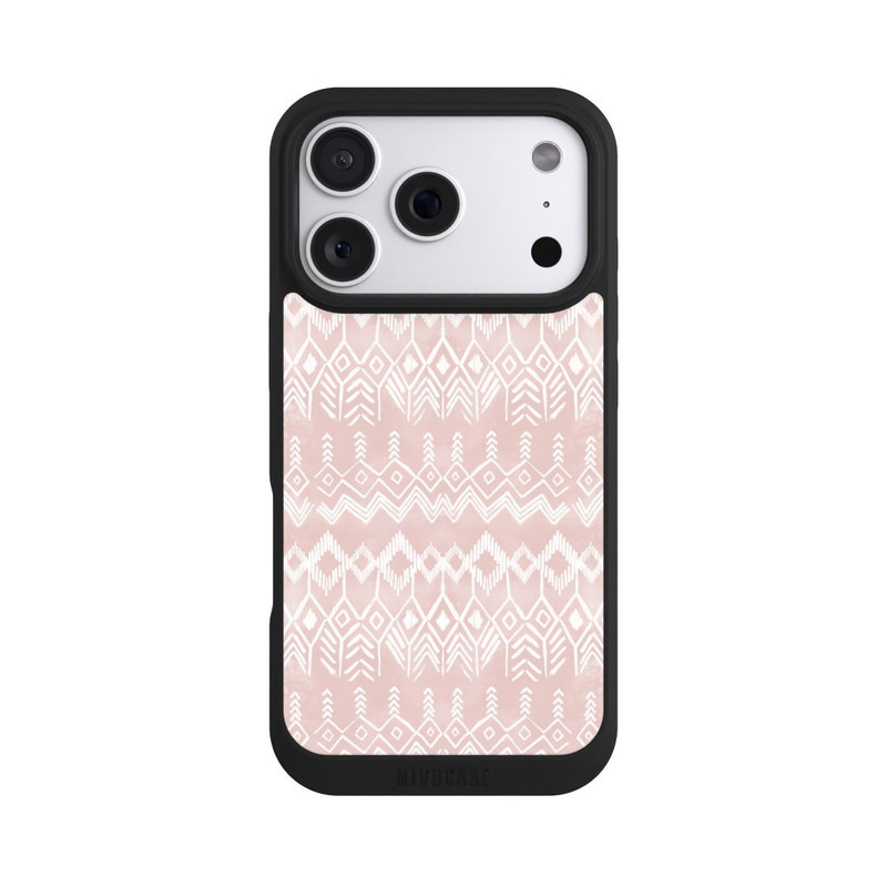iPhone 18 Pro NIVOpure Motif ethnique rose poudré