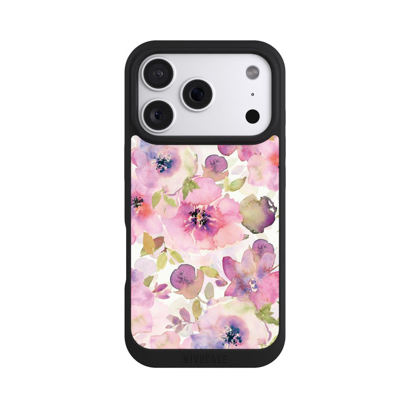 iPhone 18 Pro NIVOpure Tapete mit rosa Blumen