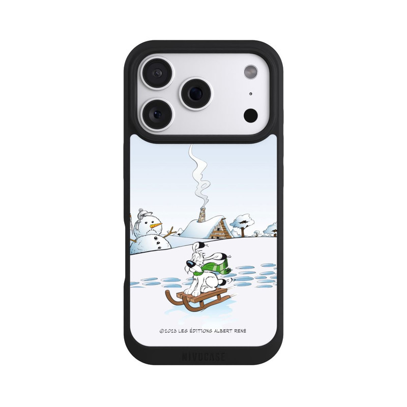 iPhone 18 Pro NIVOpure Idefix fährt Schlitten