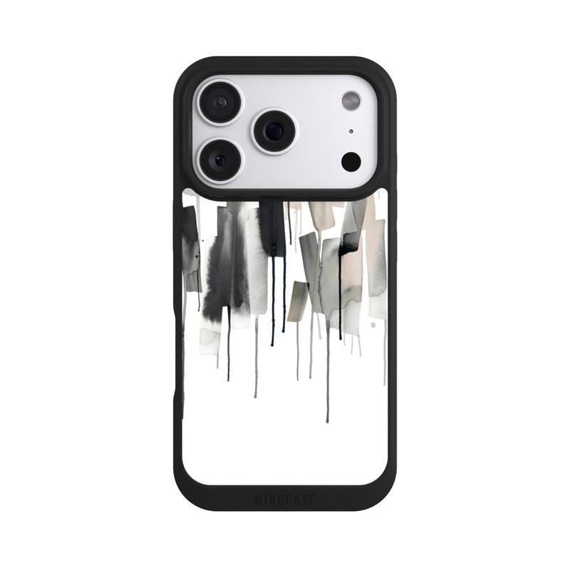 iPhone 18 Pro NIVOpure Watery Stripes Japandi Black