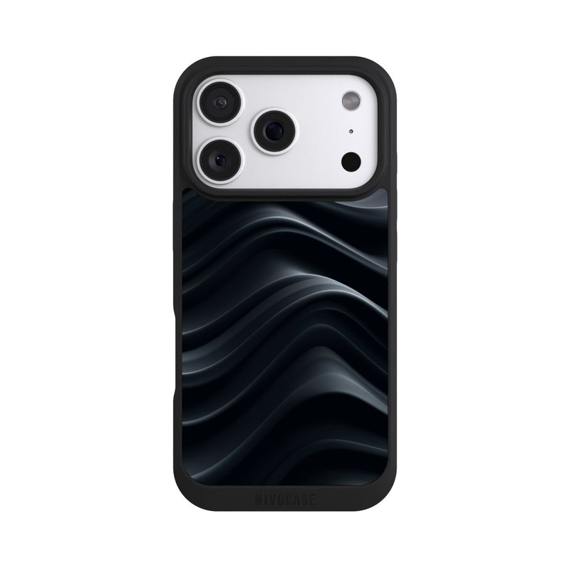 iPhone 18 Pro NIVOpure Black Waves Texture
