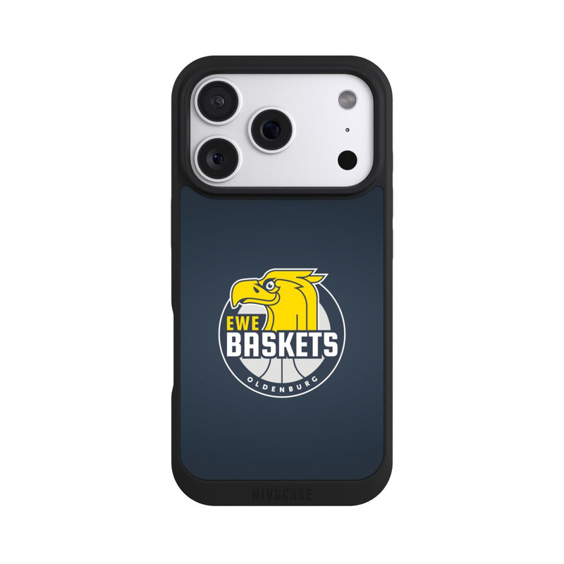 iPhone 18 Pro NIVOpure EWE Baskets Logo Blau