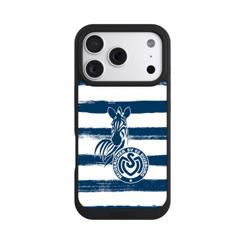 Apple iPhone 18 Pro NIVOpure MSV Duisburg Blau Weiß Gestreift