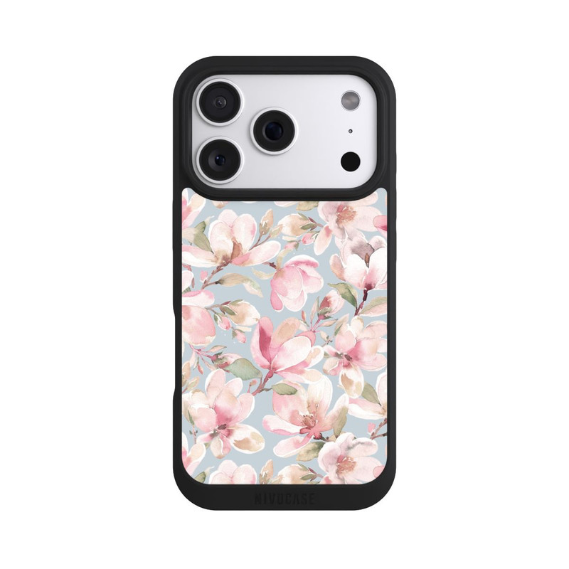 iPhone 18 Pro NIVOpure Fleurs de magnolia rose pastel