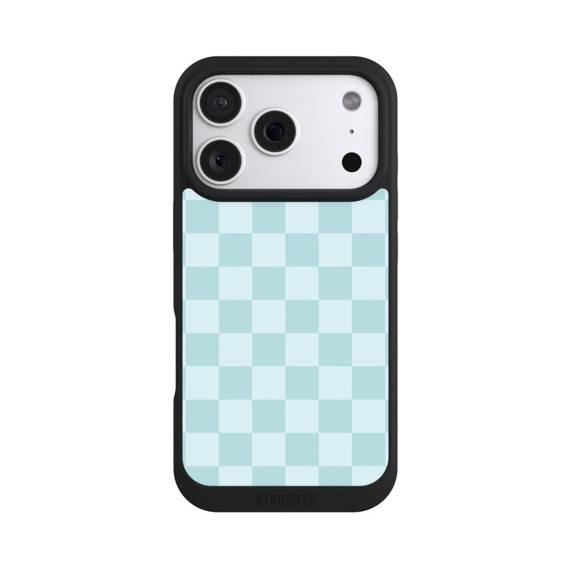 iPhone 18 Pro NIVOpure Damier bleu clair