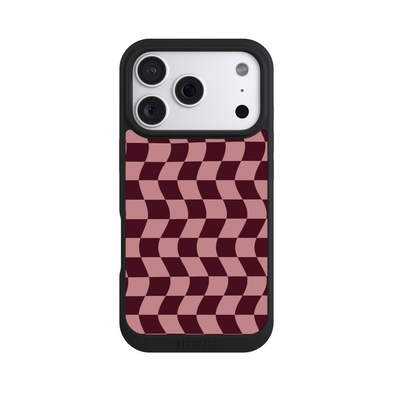 iPhone 18 Pro NIVOpure Damier rouge-rose