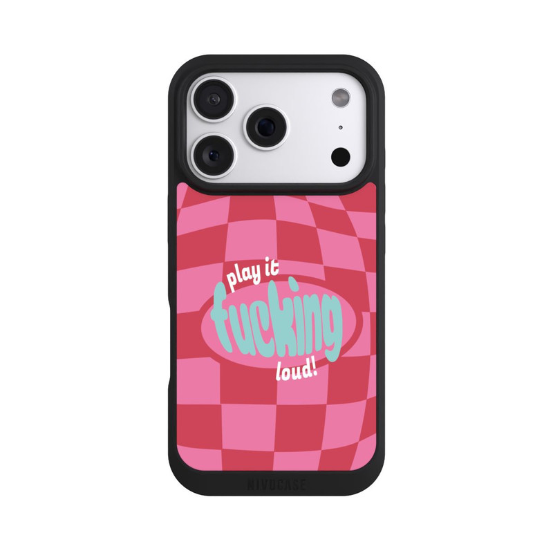 iPhone 18 Pro NIVOpure Play Fucking Loud Kariert