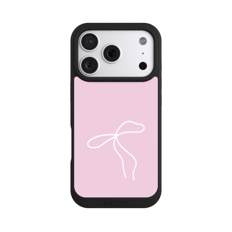 iPhone 18 Pro NIVOpure Trendy Bow White Pink