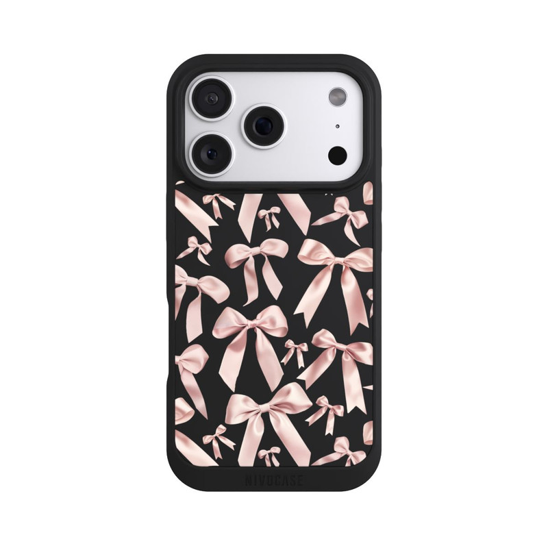 iPhone 18 Pro NIVOpure Noeuds en Satin Rose