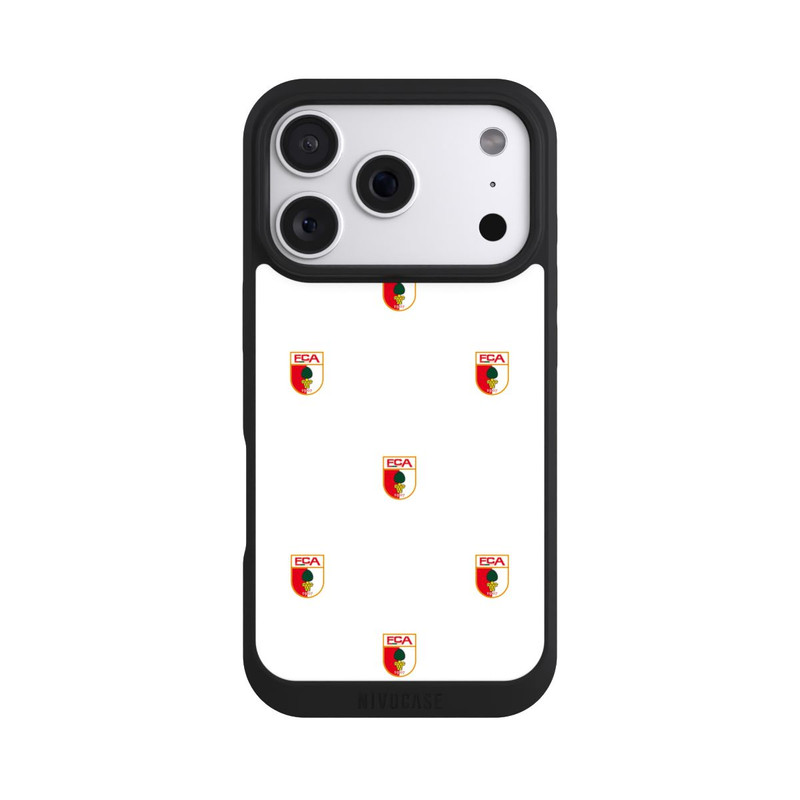 iPhone 18 Pro NIVOpure FCA Logo Muster Weiß
