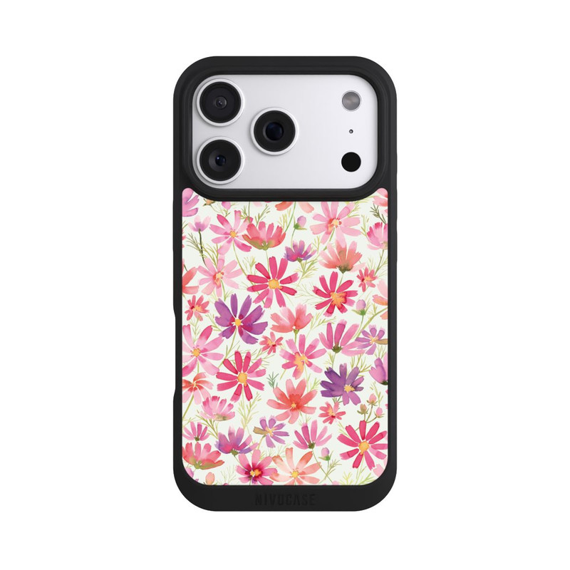 iPhone 18 Pro NIVOpure Boho Cosmos Flowers Purple