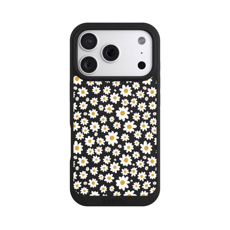 iPhone 18 Pro NIVOpure Daisy Flower Seamless Pattern Transparent