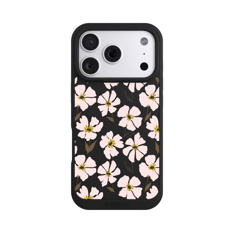 iPhone 18 Pro NIVOpure Simple Pastell Flowers Rose Transparent