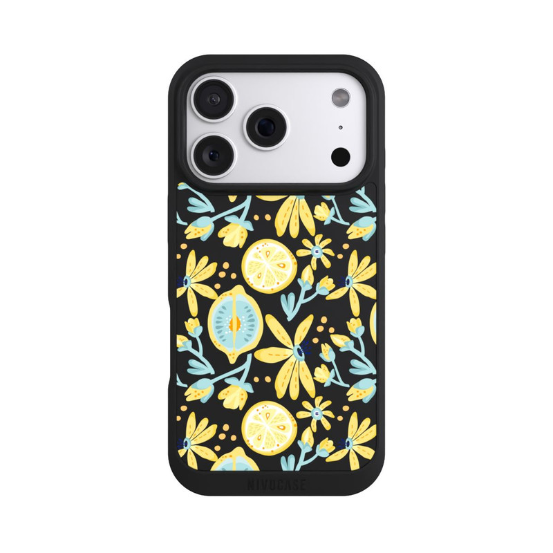 iPhone 18 Pro NIVOpure Lemon Summer Pattern Transparent Yellow
