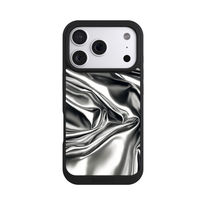 iPhone 18 Pro NIVOpure Shiny Chrome Silver avec IA
