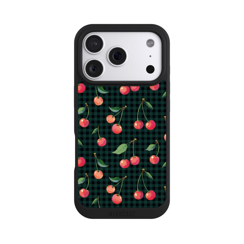 iPhone 18 Pro NIVOpure Cherries and Green Gingham
