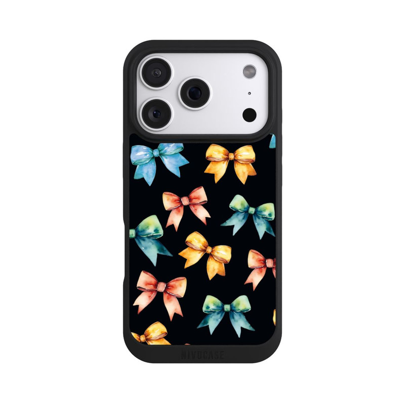 iPhone 18 Pro NIVOpure Rainbow Bows Black