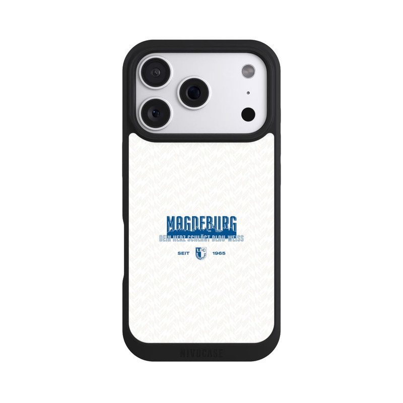 iPhone 18 Pro NIVOpure 1. FC Magdeburg Dein Herz Schlägt Blau Weiß