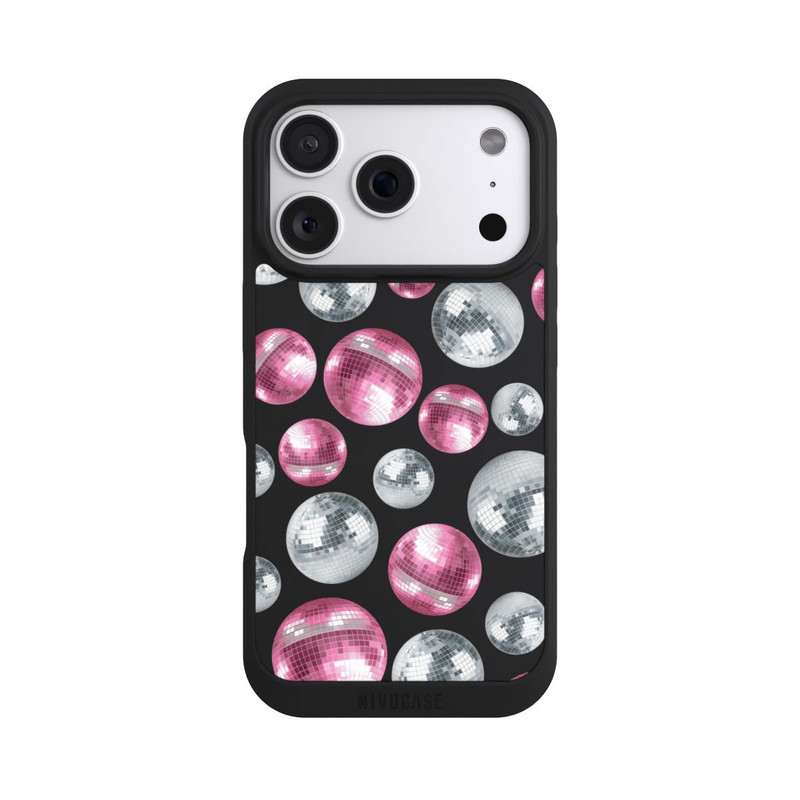 iPhone 18 Pro NIVOpure Discokugel Show Pink Transparent