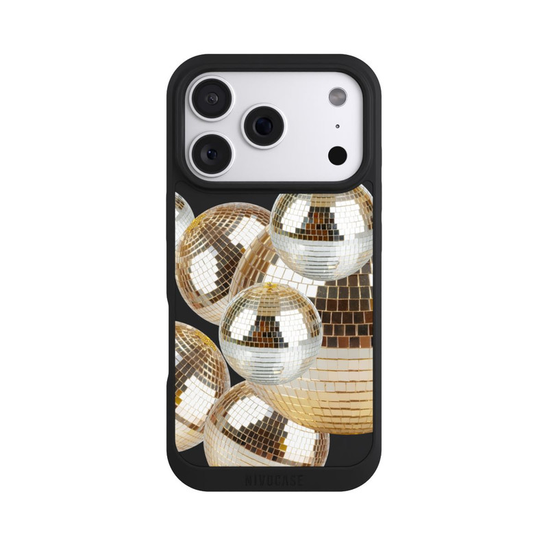 iPhone 18 Pro NIVOpure Disco Ball Party Gold Transparent with AI
