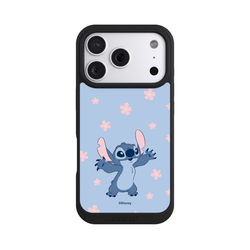 iPhone 18 Pro NIVOpure Stitch Pastel Flowers Blue