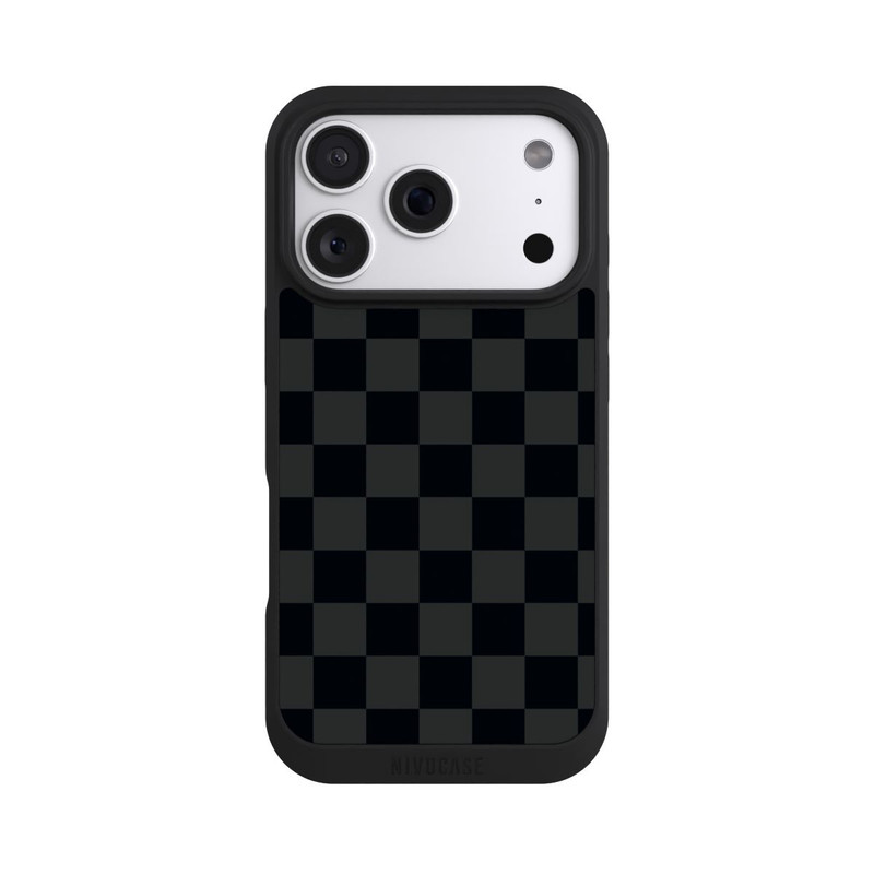 iPhone 18 Pro NIVOpure motif en damier noir