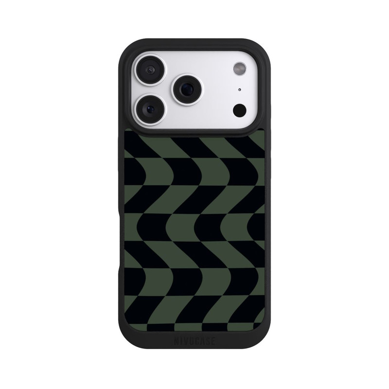 iPhone 18 Pro NIVOpure Checked Pattern Green Black