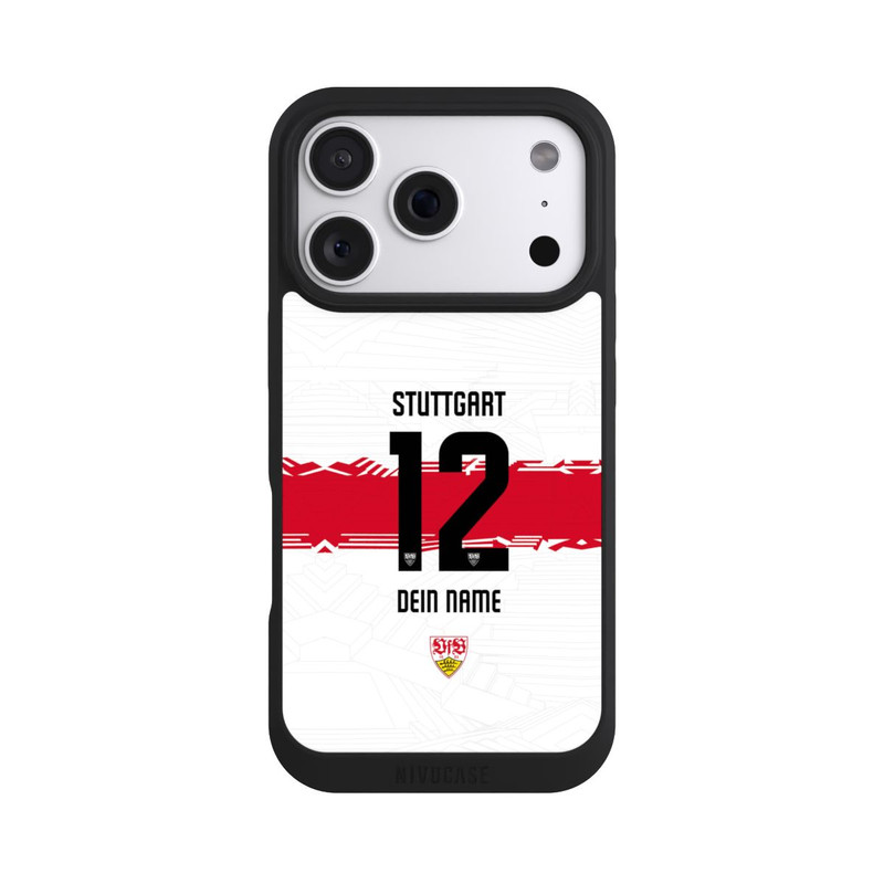 iPhone 18 Pro NIVOpure VfB Stuttgart Trikot Personalisierbar 25-26