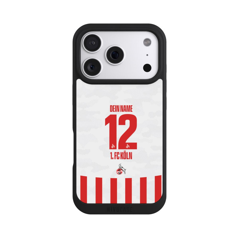 iPhone 18 Pro NIVOpure 1. FC Köln Trikot Personalisierbar 25-26