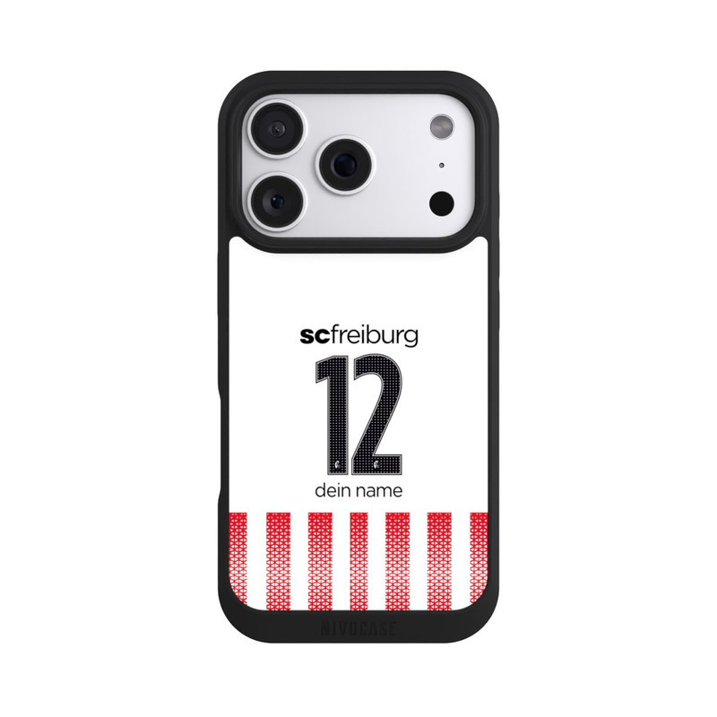 iPhone 18 Pro NIVOpure SC Freiburg Trikot Personalisierbar 25-26