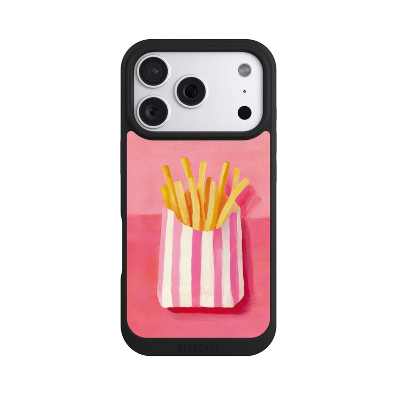 iPhone 18 Pro NIVOpure Retro Fries Pink Watercolor