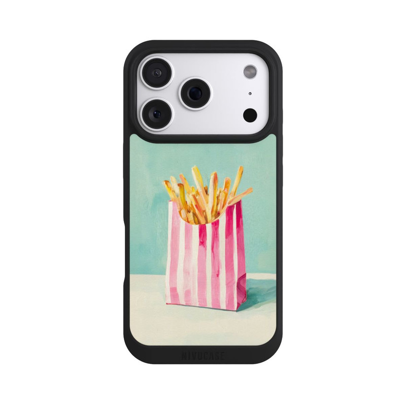 iPhone 18 Pro NIVOpure Retro Fries Blue Watercolor