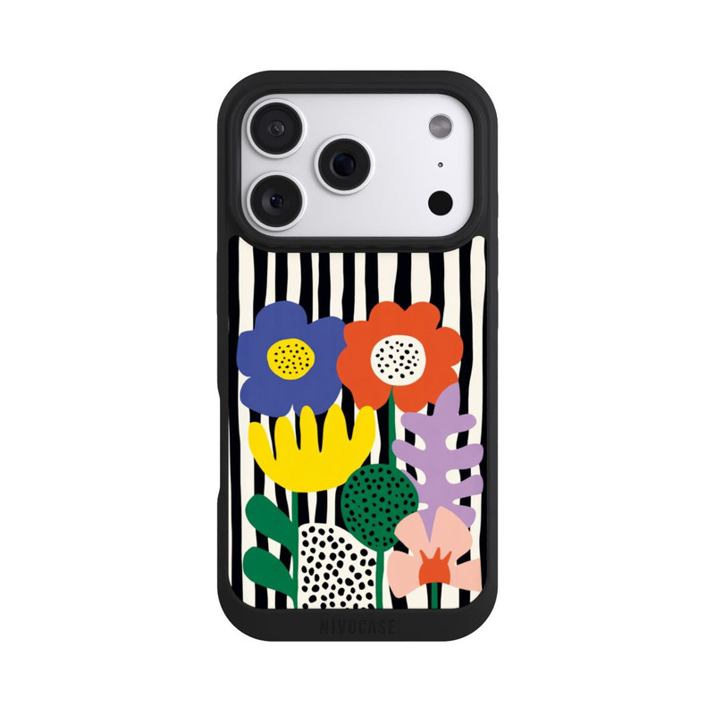 iPhone 18 Pro NIVOpure Flowers Striped Background