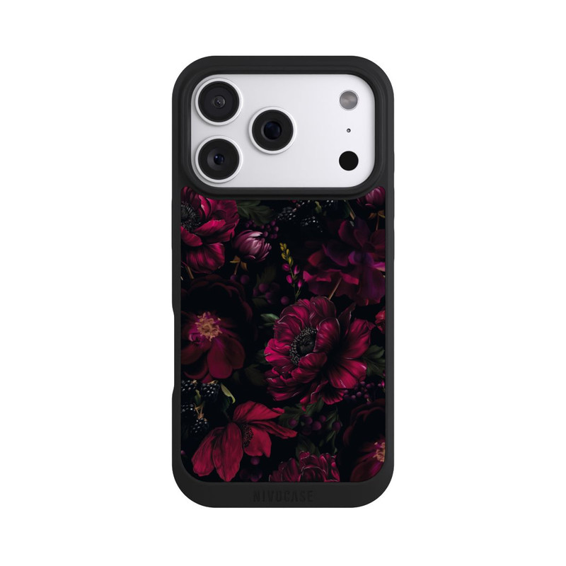 iPhone 18 Pro NIVOpure Dunkle Rote Blumen Liebe