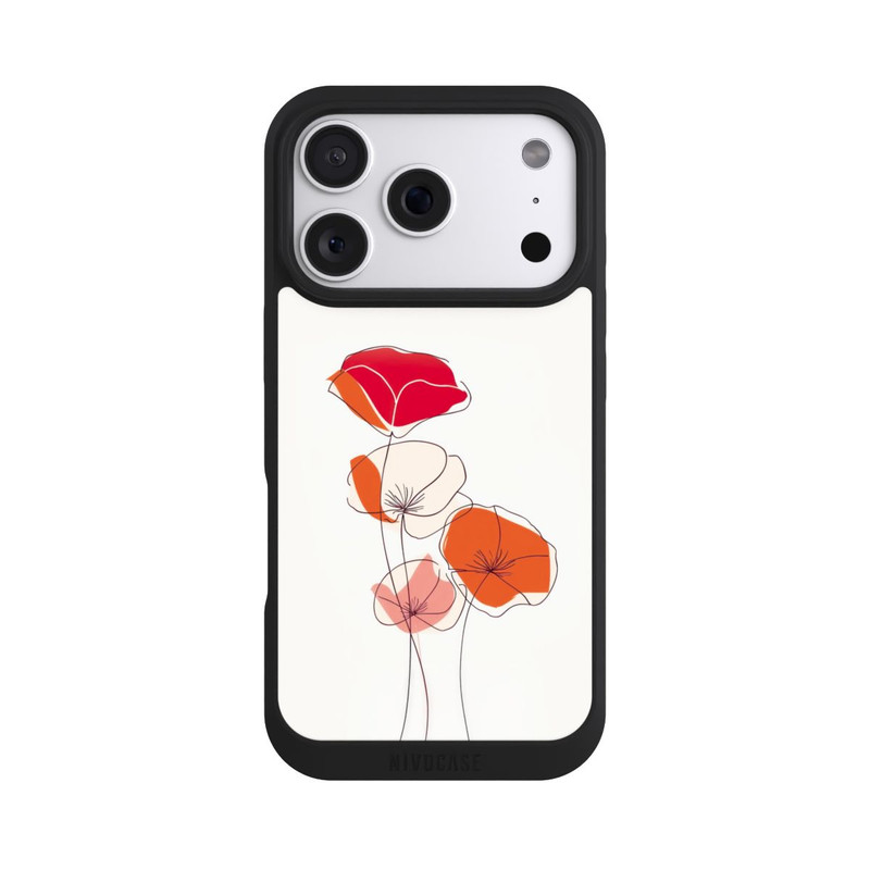 iPhone 18 Pro NIVOpure Mohn Line Art