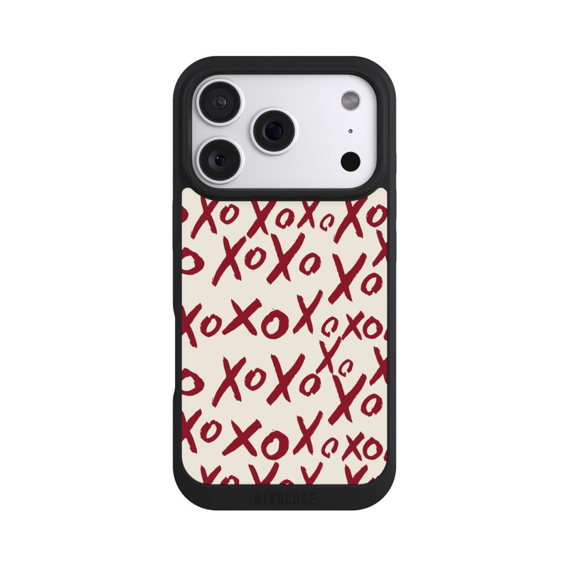 iPhone 18 Pro NIVOpure XOXO Love Pattern Beige