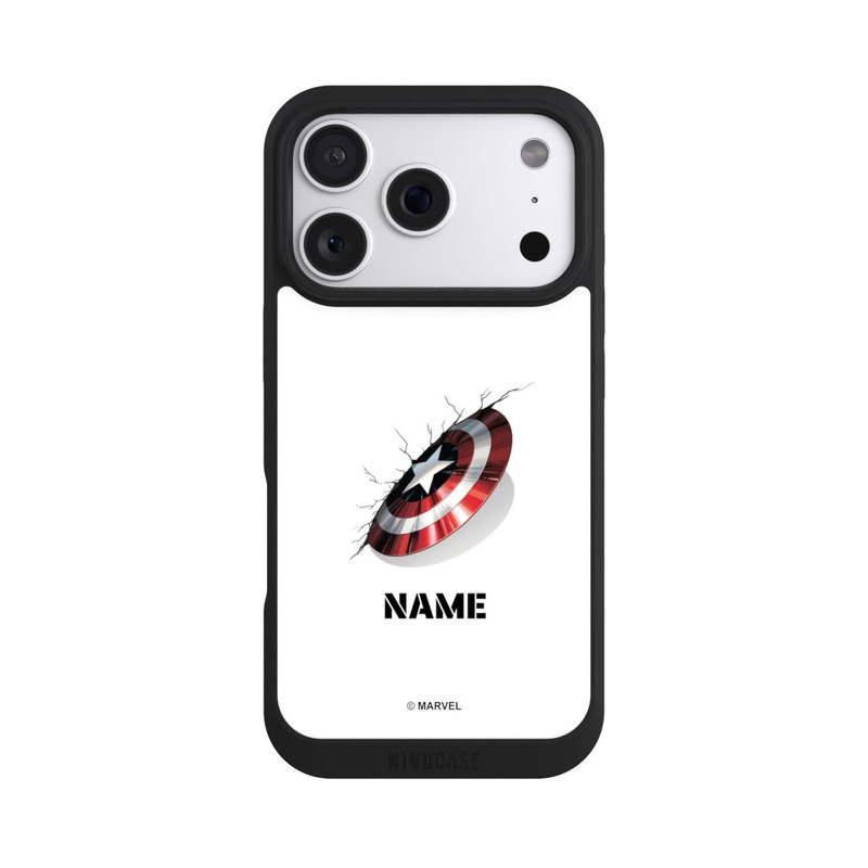 iPhone 18 Pro NIVOpure Captain America Shield Personalisierbar
